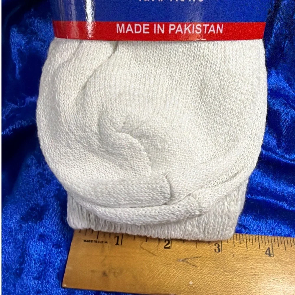 Loose Fit Top Diabetic Socks Unisex 10-13 White 3-Pack Cotton Blend Very Nice